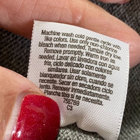 St. John’s Bay Women’s Gray Cotton Ribbed Open Front Knit Cardigan M - Office - Picture 5 of 9